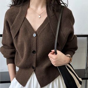 Commence brown cardigan-